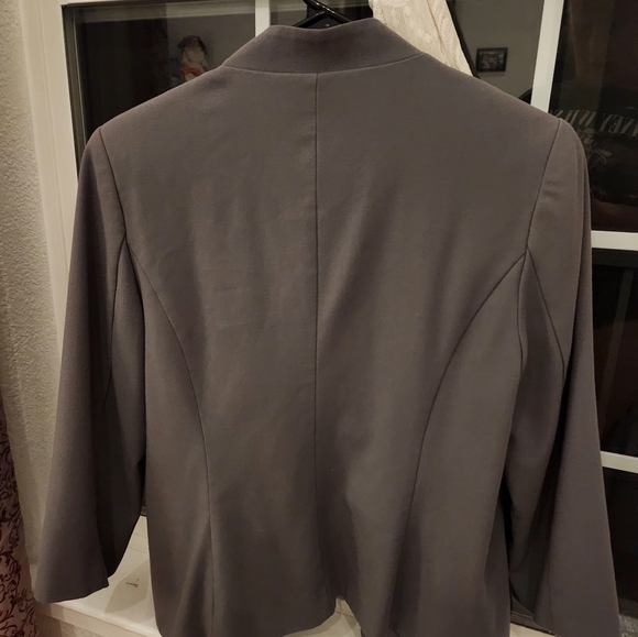 Kenzie Blazer Medium Gray Notched Collar - Picture 3 of 4